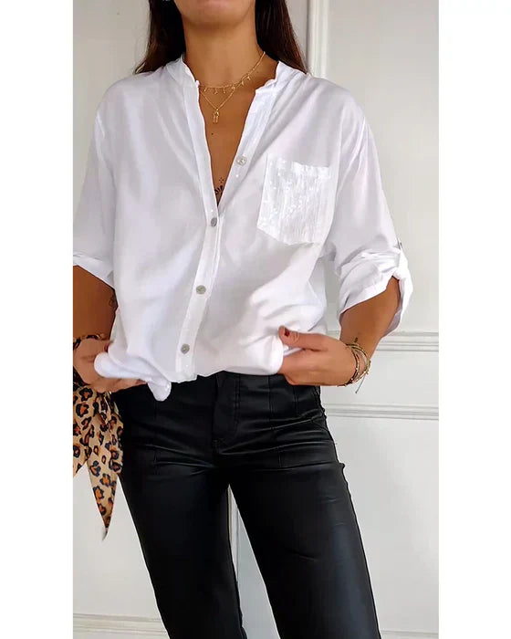 MARIA – CHIC BLOUSE WITH A TOUCH OF SPARKLE