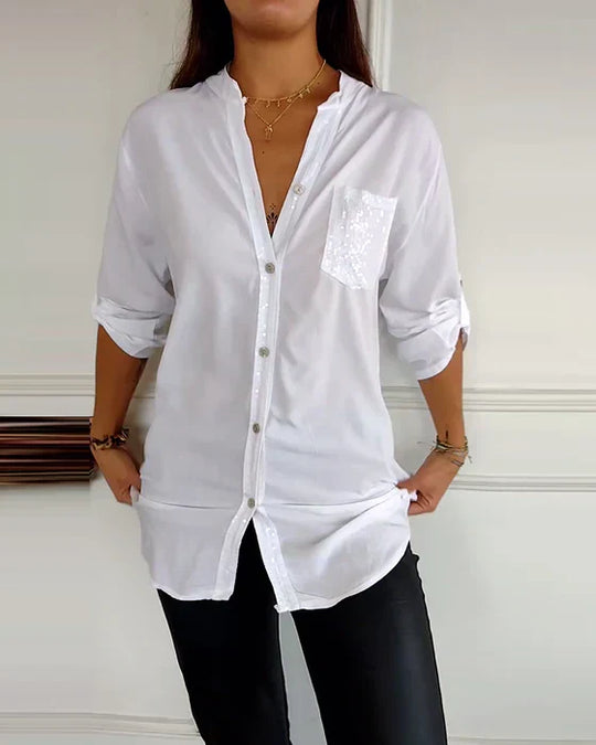 MARIA – CHIC BLOUSE WITH A TOUCH OF SPARKLE