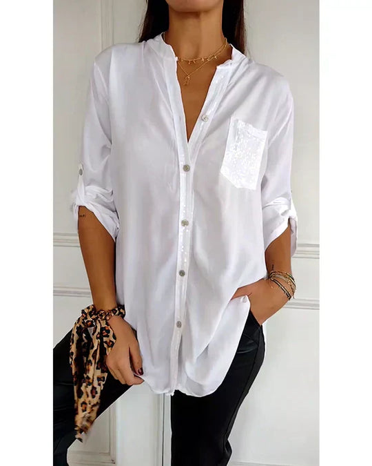MARIA – CHIC BLOUSE WITH A TOUCH OF SPARKLE