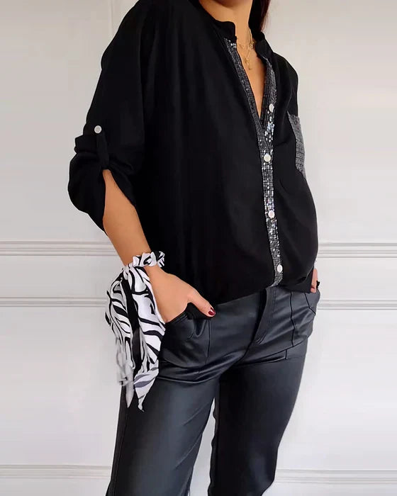 MARIA – CHIC BLOUSE WITH A TOUCH OF SPARKLE