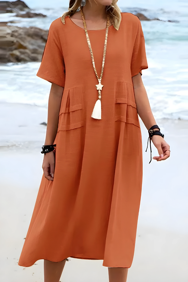 LEORA – TUMMY-SMOOTHING MIDI DRESS