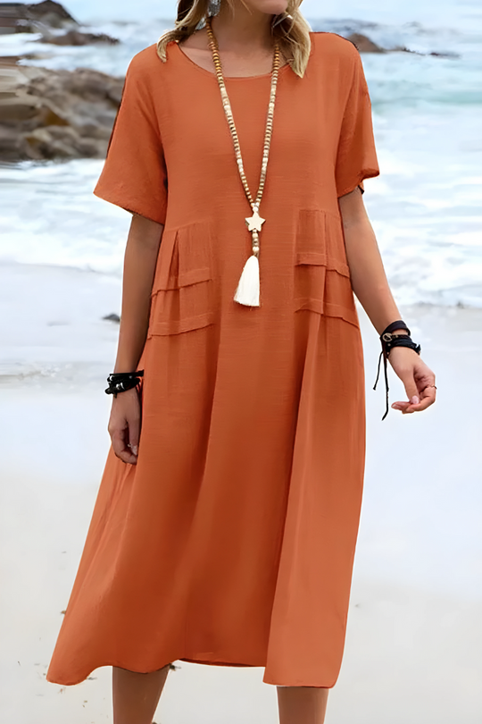 LEORA – TUMMY-SMOOTHING MIDI DRESS