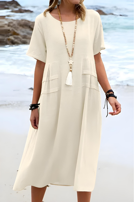 LEORA – TUMMY-SMOOTHING MIDI DRESS