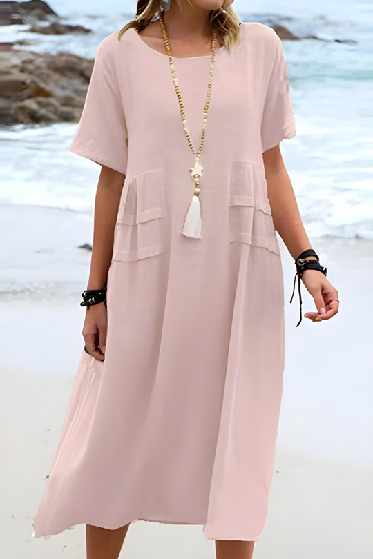 LEORA – TUMMY-SMOOTHING MIDI DRESS