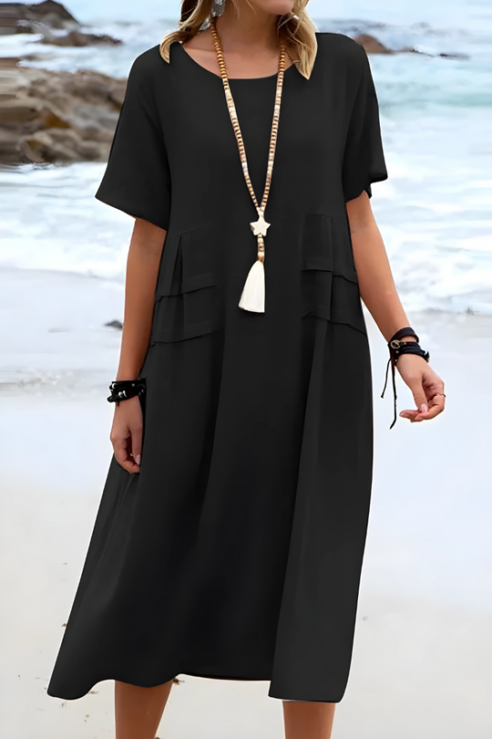 LEORA – TUMMY-SMOOTHING MIDI DRESS