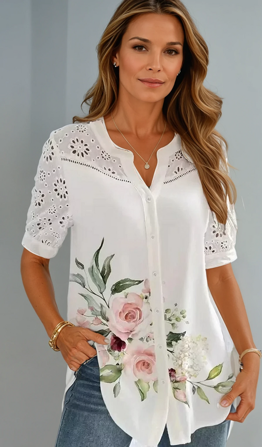 NICOLE – CASUAL LACE BLOUSE