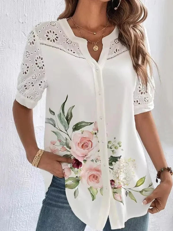 NICOLE – CASUAL LACE BLOUSE