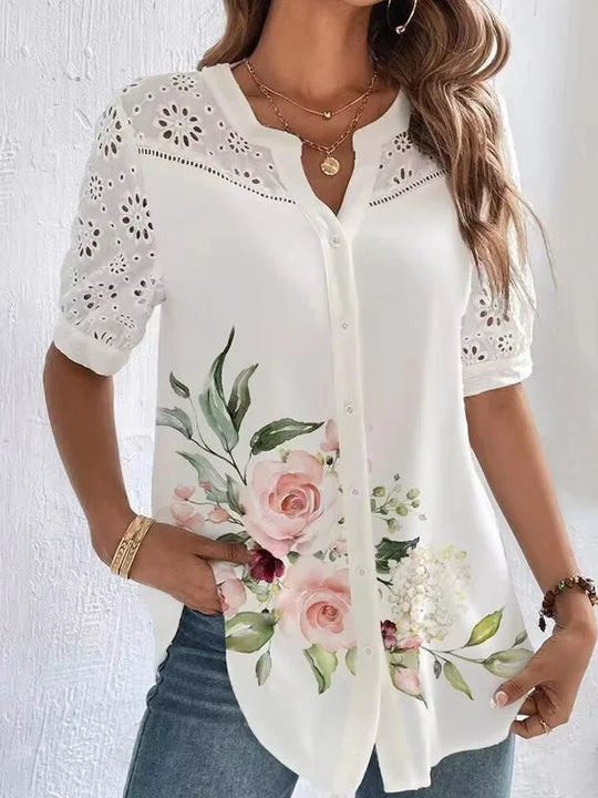 NICOLE – CASUAL LACE BLOUSE