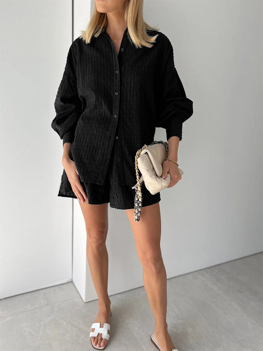 MAREN – RELAXED SHIRT & SHORTS SET