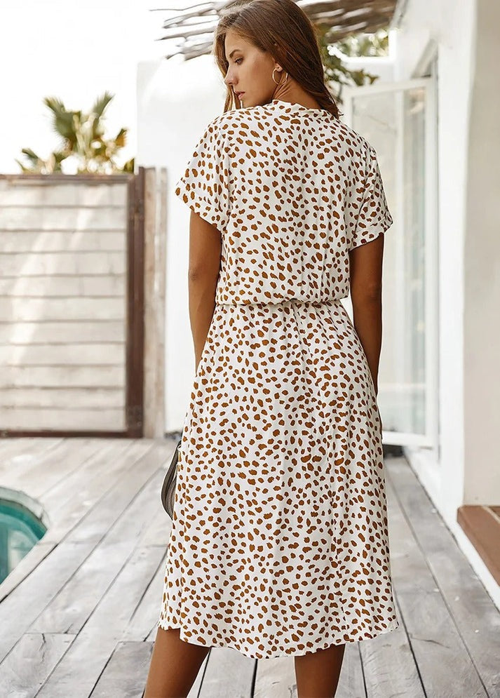 ALINE – FLOWY PRINTED DRESS