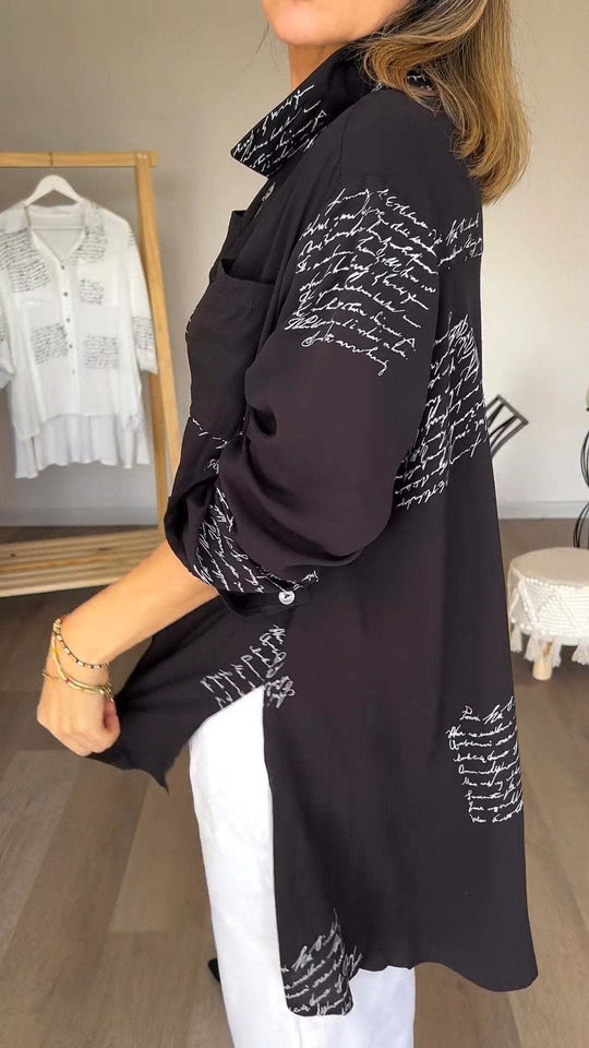 TALIA – HANDWRITTEN STYLE BLOUSE