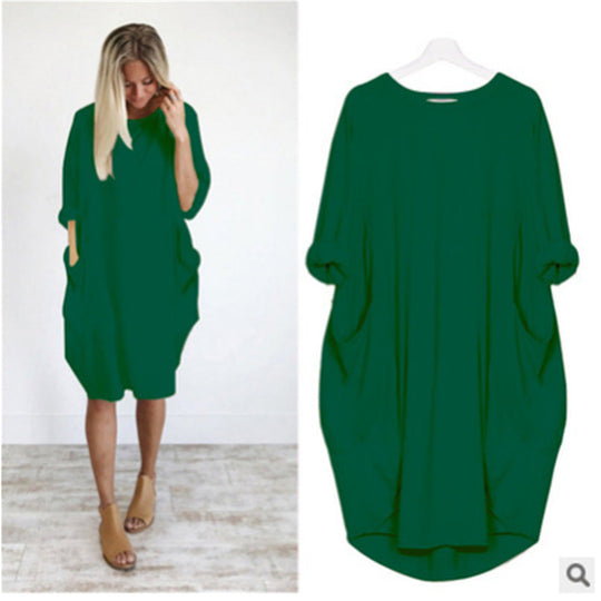 SORAYA – RELAXED LONG-SLEEVE DRESS