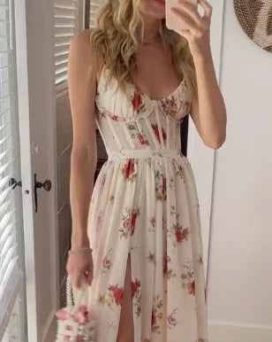 MAREENA – PRINTED SLEEVELESS DRESS
