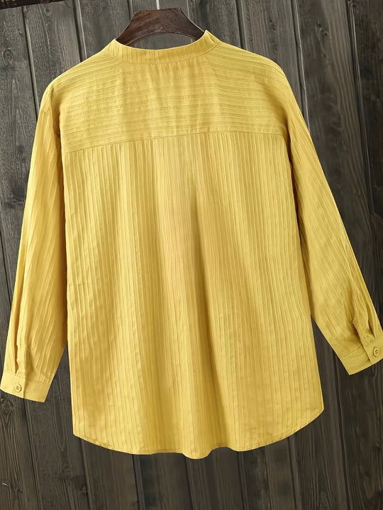 ALTHEA – TEXTURED BLOUSE WITH POCKET