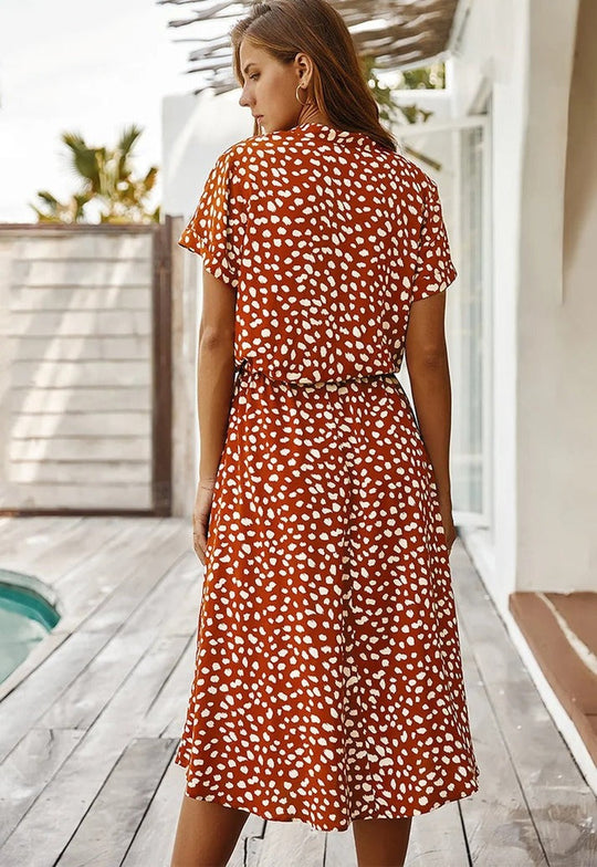 ALINE – FLOWY PRINTED DRESS