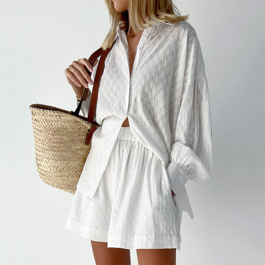 MAREN – RELAXED SHIRT & SHORTS SET