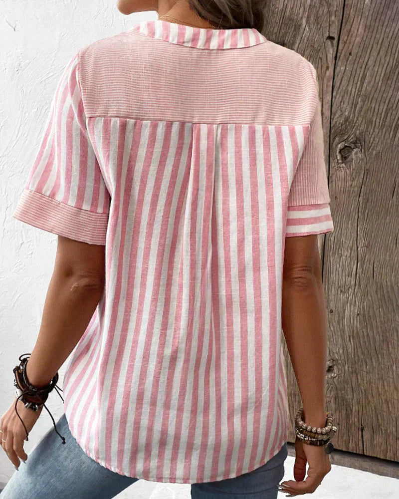 LEONA – COLLARED BLOUSE