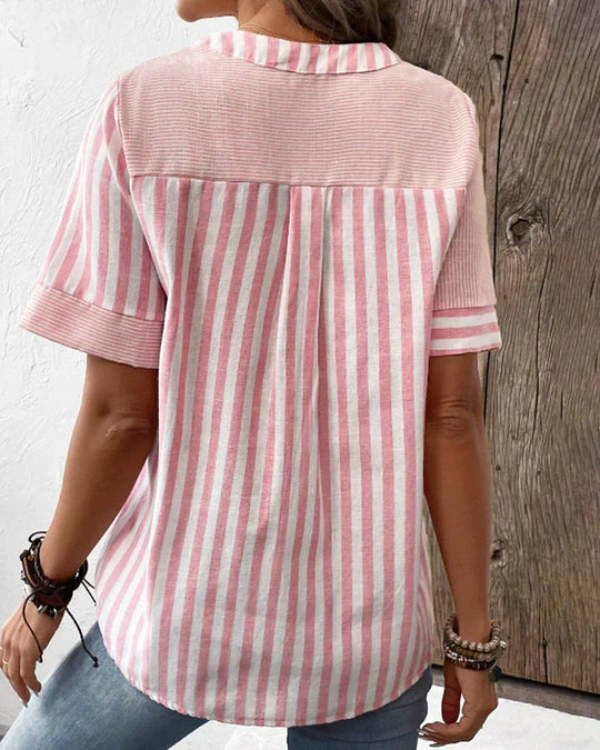 LEONA – COLLARED BLOUSE