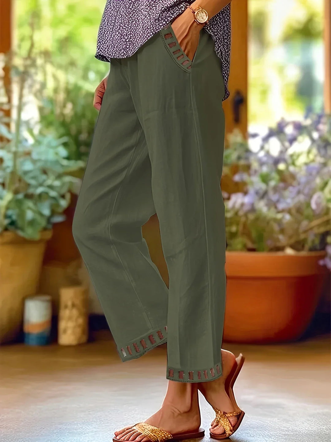 ELLEN - COTTON PANTS