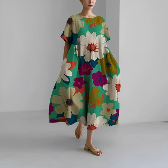 NADINE – FLOWY BOHO MIDI DRESS