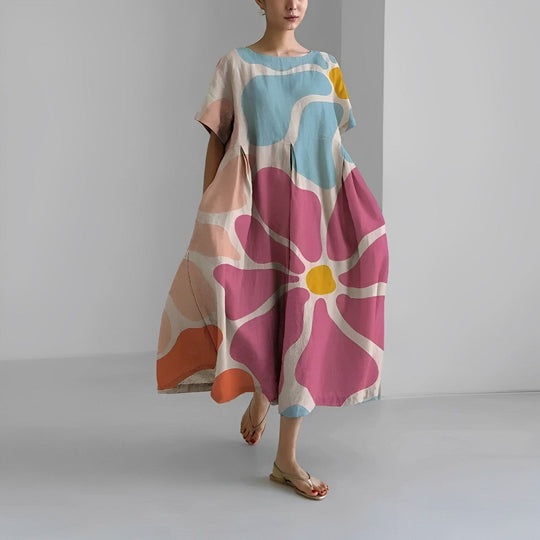 NADINE – FLOWY BOHO MIDI DRESS