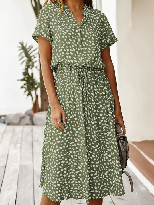 ALINE – FLOWY PRINTED DRESS
