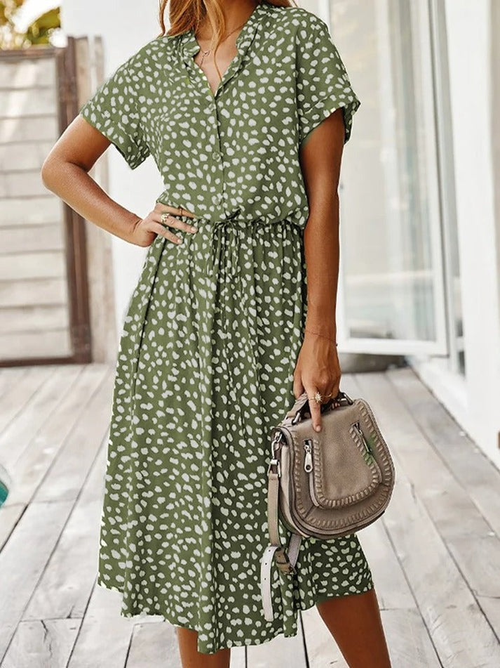 ALINE – FLOWY PRINTED DRESS