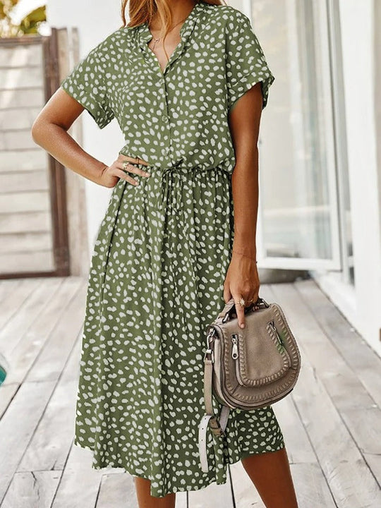 ALINE – FLOWY PRINTED DRESS