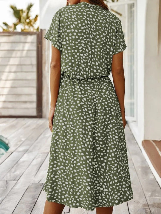 ALINE – FLOWY PRINTED DRESS