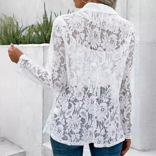LIVIA – LACE DETAIL BLAZER