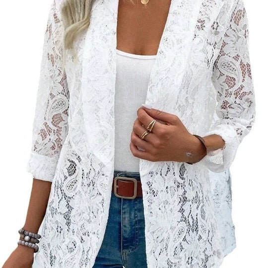 LIVIA – LACE DETAIL BLAZER