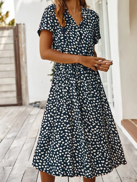 ALINE – FLOWY PRINTED DRESS