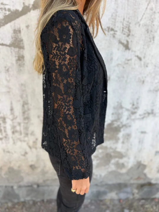 LIVIA – LACE DETAIL BLAZER
