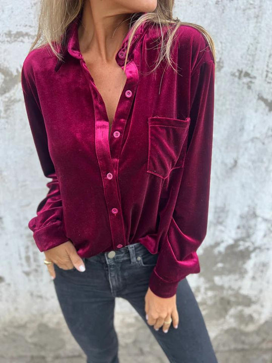 ELISE – CLASSIC BUTTON-UP BLOUSE