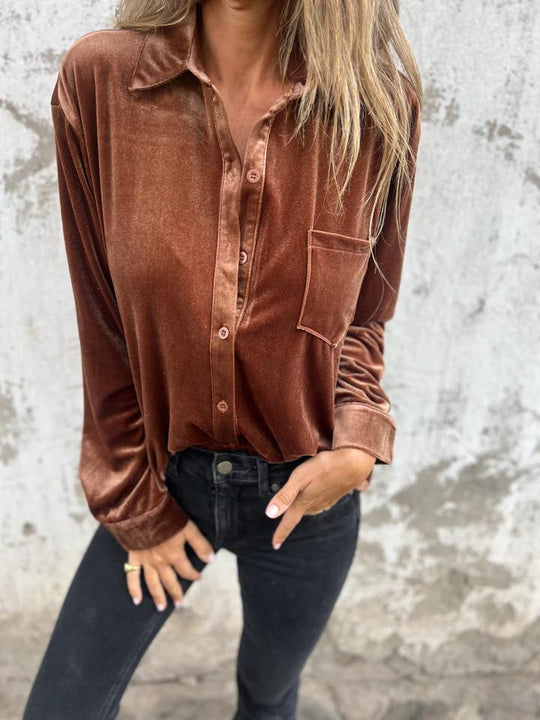 ELISE – CLASSIC BUTTON-UP BLOUSE