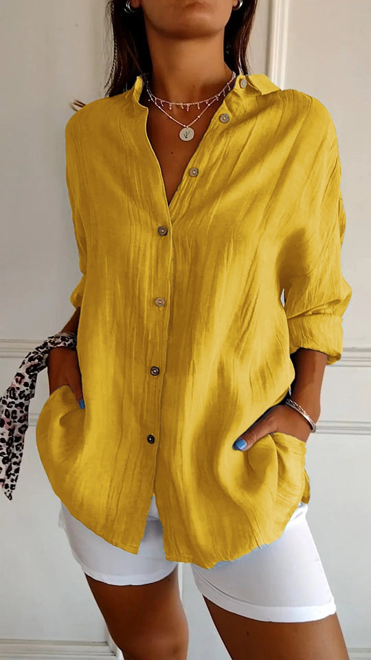 EMILIA – PLEATED BLOUSE WITH A MODERN TOUCH