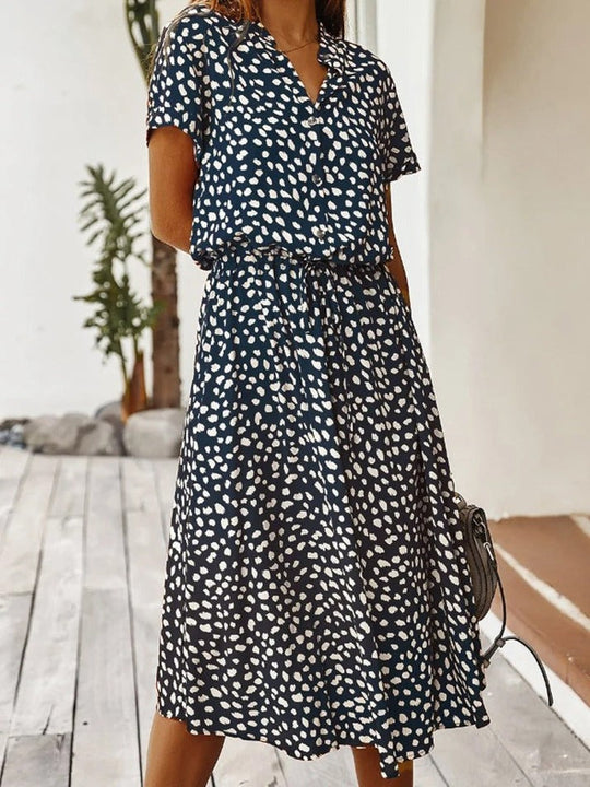 ALINE – FLOWY PRINTED DRESS