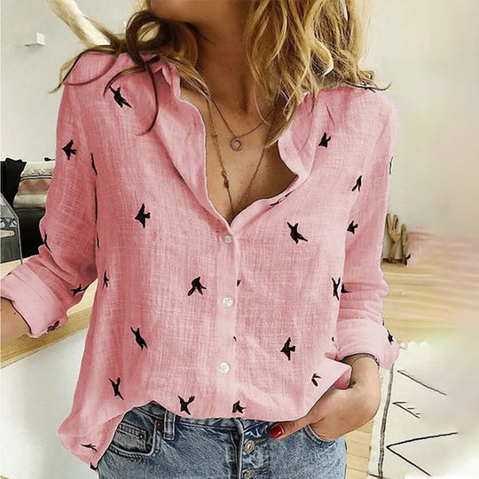 TARAH – RELAXED LONG SLEEVE BLOUSE