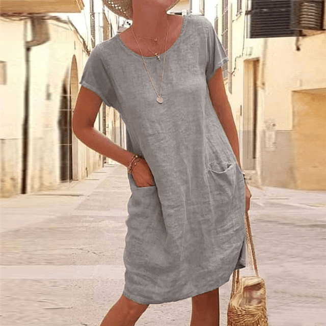 ELIZA – STRETCH DRESS WITH POCKETS