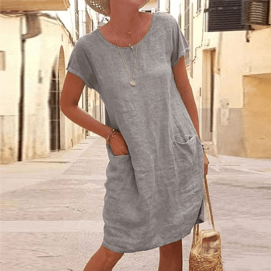 ELIZA – STRETCH DRESS WITH POCKETS