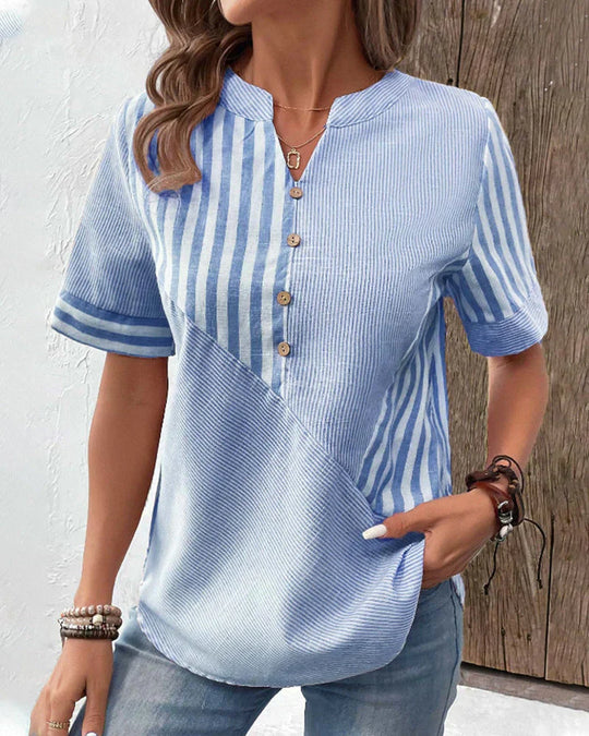 LEONA – COLLARED BLOUSE