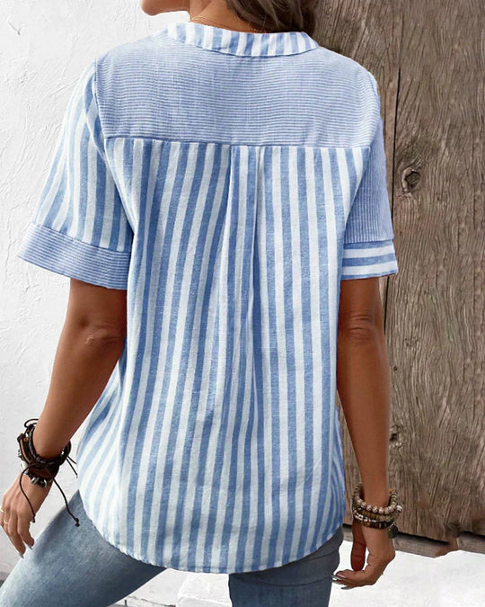 LEONA – COLLARED BLOUSE