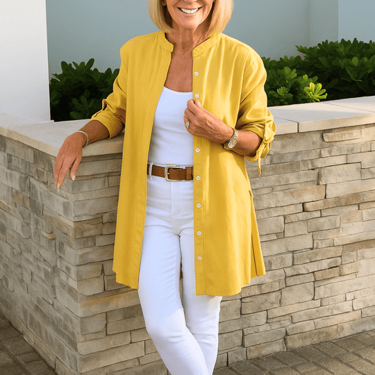 AVA – LIGHTWEIGHT COTTON BLOUSE WITH STYLE