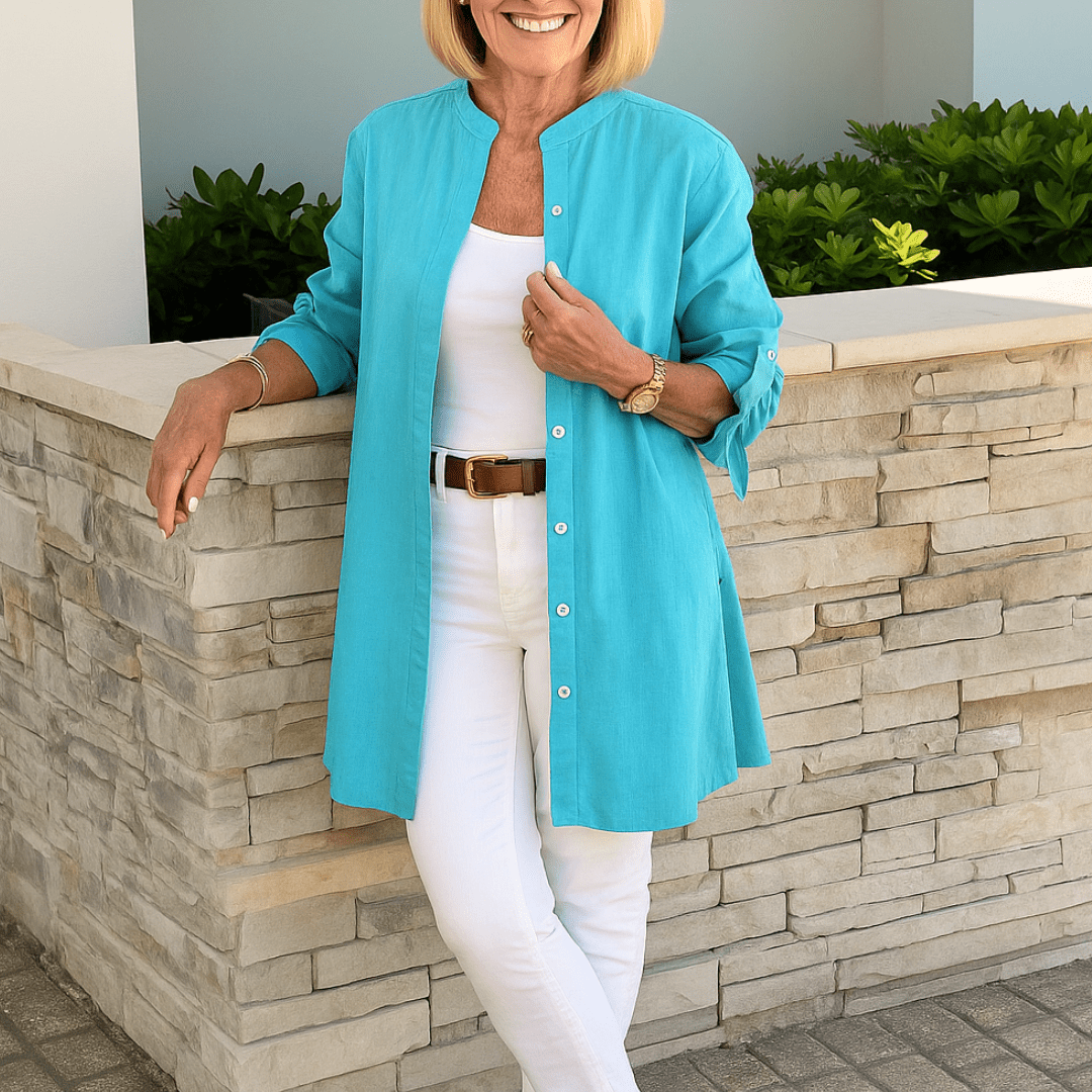 AVA – LIGHTWEIGHT COTTON BLOUSE WITH STYLE
