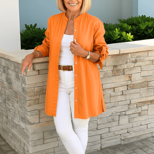 AVA – LIGHTWEIGHT COTTON BLOUSE WITH STYLE
