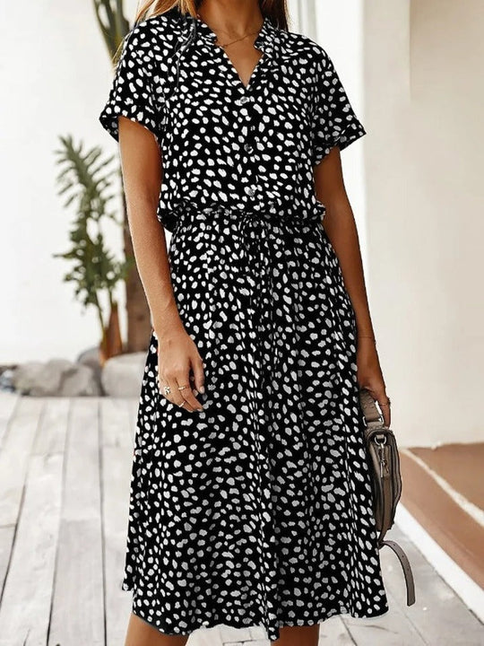 ALINE – FLOWY PRINTED DRESS