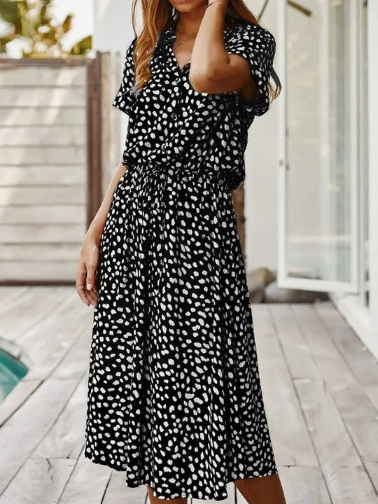 ALINE – FLOWY PRINTED DRESS