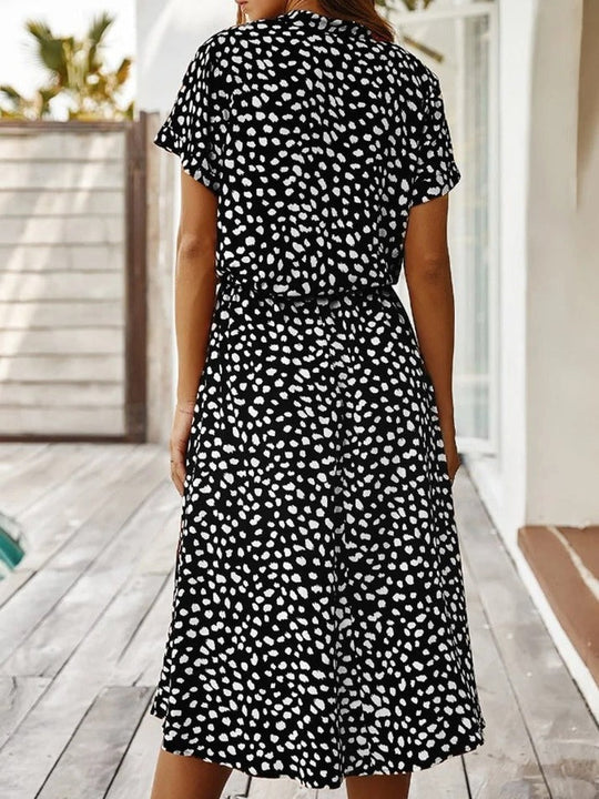 ALINE – FLOWY PRINTED DRESS
