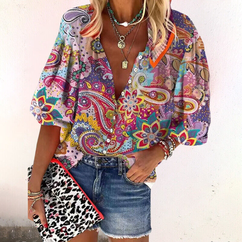 GINA – LIGHTWEIGHT PRINTED TOP
