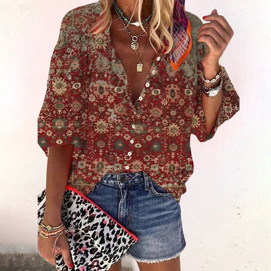 GINA – LIGHTWEIGHT PRINTED TOP